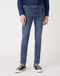 SPODNIE MĘSKIE WRANGLER BRYSON SLING SHOT W14XJP251 112126700. Spodnie materiałowe męskie Wrangler, l, bez wzorów, z jeansu. Za 229.99 zł.