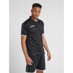 Koszulka HUMMEL AUTHENTIC FUNCTIONAL POLO. Czarne koszulki polo męskie Hummel, s, bez wzorów, sportowe, bez ramiączek. Za 68.00 zł.