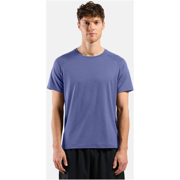 Koszulka do biegania męska Odlo T-shirt crew neck s/s ACTIVE 365. Fioletowe koszulki sportowe męskie Odlo, m, bez wzorów, bez kołnierzyka, bez ramiączek, do biegania. Za 199.99 zł.