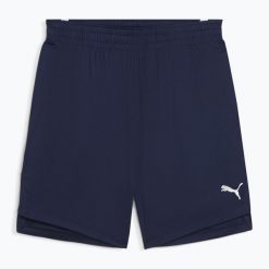 Spodenki koszykarskie męskie PUMA teamJAWS Starter. Niebieskie krótkie spodenki sportowe męskie Puma, m, bez wzorów, do koszykówki. Za 89.99 zł.
