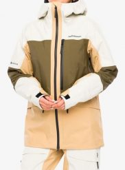 Kurtka narciarska damska Peak Performance Gravity GORE-TEX 3L Jacket. Brązowe kurtki damskie Peak Performance, l, bez wzorów, z gore-texu, bez kaptura. Za 2,095.49 zł.