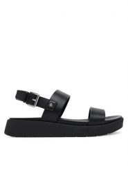 Aldo Sandały Silyia 13543044 Czarny. Czarne sandały damskie Aldo, bez wzorów, ze skóry, bez obcasa, na płaskiej podeszwie, bez zapięcia. Za 219.99 zł.