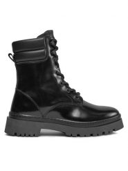 Gant Trzewiki Aligrey Mid Boot 27541322 Czarny. Czarne botki damskie GANT, z lakierowanej skóry, bez obcasa, na płaskiej podeszwie, bez zapięcia. Za 879.99 zł.