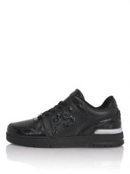 Plein Sport Sneakersy SAFS USC0934 SLE004N Czarny. Czarne buty sportowe męskie Plein Sport, z materiału, bez zapięcia. Za 749.99 zł.