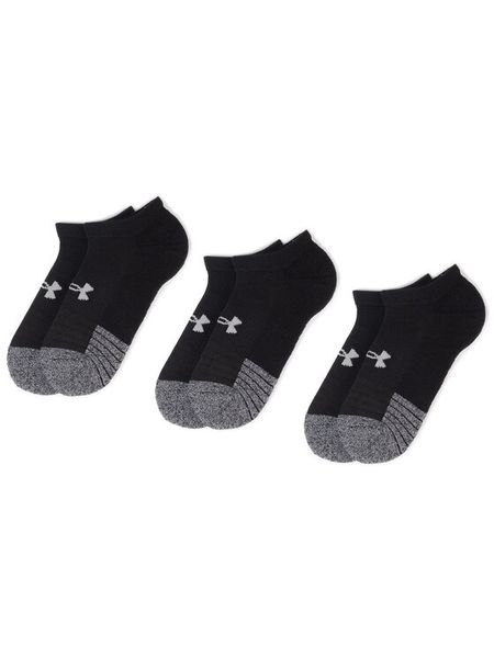 Under Armour Skarpety krótkie Heatgear No Show Sock 1346755-001 Czarny. Czarne skarpety damskie Under Armour, bez wzorów, z materiału. Za 49.99 zł.