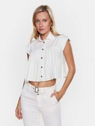 Liu Jo Koszula WA3205 T3324 Écru Relaxed Fit. Bluzki damskie Liu Jo, bez wzorów, z syntetyku, bez kołnierzyka, bez ramiączek. Za 1,069.00 zł.
