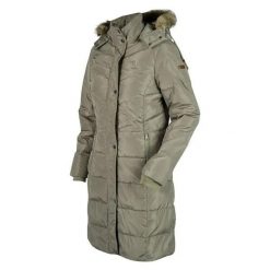Parka dla kobiet HORKA Glacier. Zielone parki damskie Horka, na zimę, s, bez wzorów, z futra, eleganckie, bez kaptura. Za 532.50 zł.