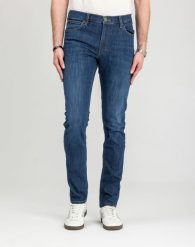 MĘSKIE SPODNIE LEE LUKE DARK 112339465. Spodnie materiałowe męskie Lee, l, bez wzorów, z jeansu. Za 219.99 zł.