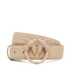 Pasek Damski PINKO. Brązowe paski damskie Pinko, bez wzorów. Za 339.99 zł.