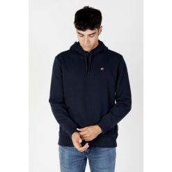 Bluza turystyczna męska Napapijri. Niebieskie bluzy męskie Napapijri, l, bez wzorów, bez kaptura. W wyprzedaży za 285.95 zł.