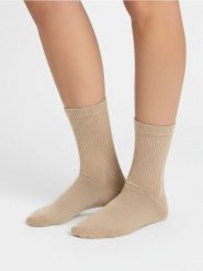 Prążkowane skarpetki 2 pack - wielobarwny. Skarpety damskie Sinsay, bez wzorów, prążkowane. Za 15.99 zł.