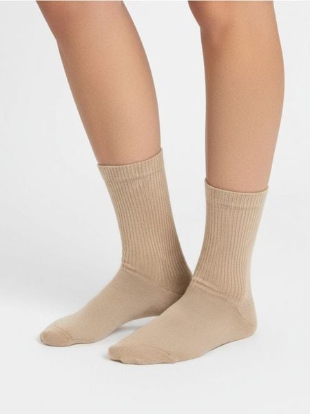 Skarpetki z domieszką wełny 2 pack - wielobarwny. Skarpety damskie Sinsay, bez wzorów, z wełny. Za 15.99 zł.