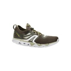 Buty męskie do szybkiego marszu PW 500 Fresh kolor zielony/khaki. Brązowe buty sportowe męskie marki NEWFEEL, z poliesteru. Za 119.99 zł.