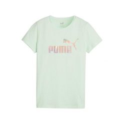 T-shirt Damski ESS+ Summer Daze. Zielone koszulki sportowe damskie Puma, bez wzorów, sportowe, bez kołnierzyka. Za 140.99 zł.
