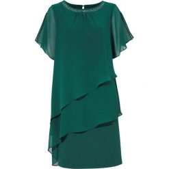 Cellbes Sukienka zielony female zielony 34/36. Zielone sukienki damskie Cellbes, na imprezę, bez wzorów, z dżerseju, z asymetrycznym kołnierzem, bez ramiączek, mini, asymetryczne. W wyprzedaży za 119.00 zł.