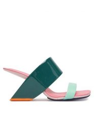 United Nude Klapki Loop Hi 1000597803 Zielony. Zielone klapki damskie United Nude, bez wzorów, ze skóry, bez obcasa. Za 1,399.00 zł.