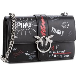 Torebka PINKO - Love Graffiti Tracolla. AI 18-19 PLTT 1P2193 Y52L Nero/Bianco/Rosso ZF6. Czarne torebki do ręki damskie Pinko, ze skóry. Za 1,449.00 zł.