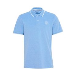 Polo Blend Nate. Niebieskie koszulki polo męskie DR BLEND, m, bez wzorów, eleganckie, bez ramiączek. Za 86.50 zł.