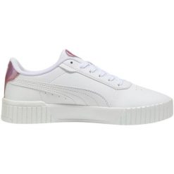 Buty Puma Carina 2.0 GirlPower W 395095 01 białe. Białe obuwie sportowe damskie bez wzorów, z gumy. Za 362.46 zł.