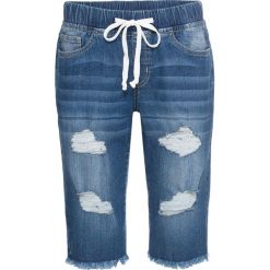 Bermudy BOYFRIEND bonprix niebieski "stone”. Szorty damskie marki bonprix. Za 109.99 zł.