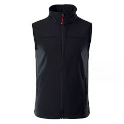 Kamizelka męska Softshell Hi-Tec Luman - czarna, Rozmiar XL. Czarne kurtki męskie Hi-tec, m, bez wzorów, z materiału, bez kaptura. Za 94.99 zł.