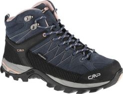 Buty trekkingowe damskie CMP Rigel Mid czarno-niebieskie r. 39. Czarne trekkingi damskie CMP. Za 394.55 zł.
