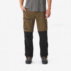 Spodnie trekkingowe męskie Simond MT500 2w1. Brązowe spodnie sportowe męskie SIMOND, l, bez wzorów, z materiału, trekkingowe. Za 199.99 zł.