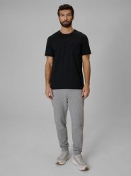 4F Spodnie dresowe joggery męskie - szare L. Szare spodnie sportowe męskie 4f, l, bez wzorów, z bawełny. Za 149.99 zł.