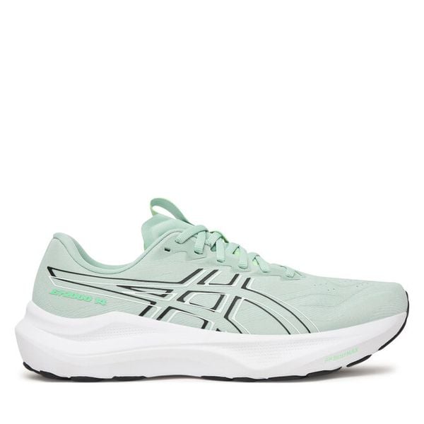 Buty do biegania Asics. Zielone buty sportowe męskie Asics, bez zapięcia, do biegania. Za 569.99 zł.