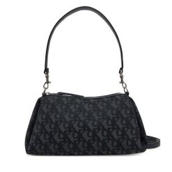 Torebka Calvin Klein Jeans. Czarne torebki do ręki damskie Calvin Klein Jeans, bez wzorów, z jeansu, klasyczne, bez dodatków. Za 309.99 zł.