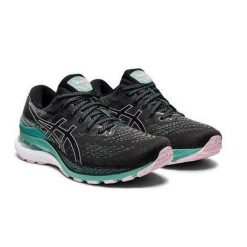 Buty do biegania damskie Asics Gel-Kayano 28 W. Czarne obuwie sportowe damskie Asics, bez wzorów, z materiału, do biegania, asics gel kayano. Za 763.05 zł.
