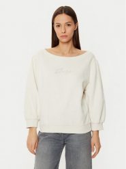 BOSS Bluza 50538987 Kremowy Relaxed Fit. Białe bluzy damskie Boss, l, bez wzorów, z bawełny, bez kaptura. Za 290.99 zł.