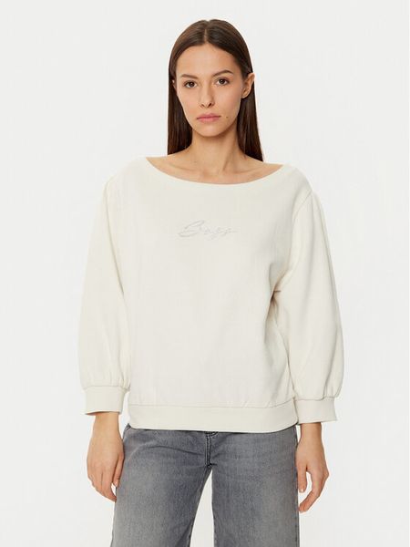 BOSS Bluza 50538987 Kremowy Relaxed Fit. Białe bluzy damskie Boss, l, bez wzorów, bez kaptura. Za 599.99 zł.