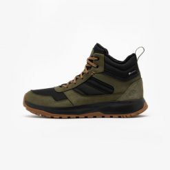 Buty turystyczne męskie Quechua NH500 skóra. Brązowe trekkingi męskie QUECHUA, na zimę, trekkingowe. Za 269.99 zł.
