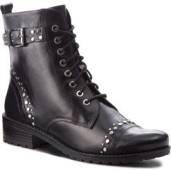 Botki CAPRICE - 9-25101-21 Bld Waxy Nappa 048. Czarne kozaki damskie Caprice, z futra, bez obcasa, na obcasie. W wyprzedaży za 279.00 zł.