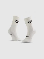 4F Skarpetki długie damskie 4F x Anna Lewandowska - białe 39-42. Białe skarpety damskie 4f, bez wzorów, z dzianiny. Za 39.99 zł.