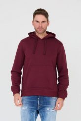 GUESS Bordowa bluza. Czerwone bluzy męskie Guess, l, z aplikacjami, z kapturem. W wyprzedaży za 219.99 zł.