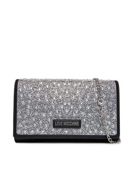 LOVE MOSCHINO Torebka JC4168PP1OLW100A Czarny. Czarne torebki do ręki damskie Love Moschino, bez wzorów, ze skóry, wizytowe, bez dodatków. Za 669.00 zł.