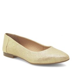Baleriny Lasocki. Żółte baleriny damskie Lasocki, bez wzorów, bez obcasa. Za 149.99 zł.