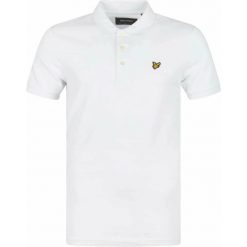 Polo Lyle & Scott Plain. Białe koszulki polo męskie LYLE AND SCOTT, m, bez wzorów, bez ramiączek. W wyprzedaży za 264.60 zł.