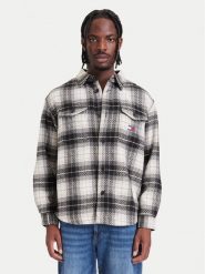 Tommy Jeans Kurtka koszulowa DM0DM23616 Czarny Regular Fit. Czarne kurtki męskie Tommy Jeans, m, bez wzorów, z jeansu, bez kaptura. Za 529.99 zł.