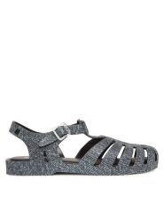 Melissa Sandały Melissa Possession Print Denim Ad M 36133 Szary. Szare sandały damskie Melissa, bez wzorów, z denimu, bez obcasa, na płaskiej podeszwie, bez zapięcia. Za 169.99 zł.