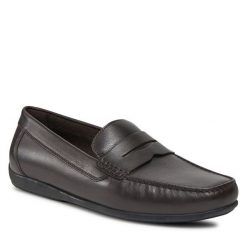 Mokasyny Geox. Brązowe mokasyny męskie Geox. Za 289.99 zł.