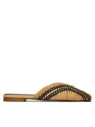 Patrizia Pepe Klapki 8Z0140/L109 Beżowy ciemny. Brązowe klapki damskie Patrizia Pepe, bez wzorów, ze skóry, bez obcasa. Za 1,249.00 zł.