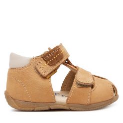 Sandały Primigi. Brązowe sandały chłopięce Primigi, bez zapięcia. Za 149.99 zł.