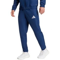 Spodnie męskie adidas Entrada 26 Presentation. Niebieskie spodnie sportowe męskie Adidas, m, bez wzorów, z materiału, do piłki nożnej, climacool (adidas). Za 121.99 zł.