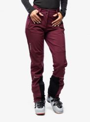 Spodnie softshell damskie Vaude Larice Pants IV. Czerwone spodnie materiałowe damskie Vaude, l, bez wzorów, z materiału, z podwyższonym stanem. Za 467.55 zł.