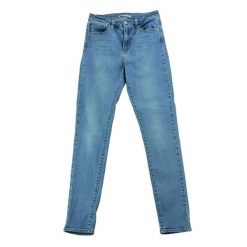 Second life - Spodnie damskie Levi Strauss 721 High Rise Skinny - Jak nowy. Niebieskie spodnie sportowe damskie Levi's, l, bez wzorów, z jeansu. Za 127.76 zł.