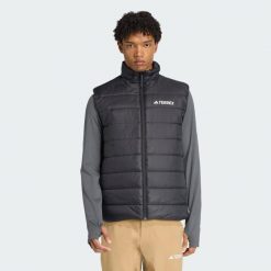 Bezrękawnik Terrex Multi Essentials CLIMAWARM Padded. Czarne kurtki sportowe męskie Adidas, uniwersalny, bez wzorów, trekkingowe, climawarm (adidas). Za 349.00 zł.