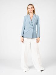 Pinko Marynarka "Luccio" | 102572 A1EL | Kobieta | Niebieski. Niebieskie żakiety damskie Pinko, s, bez wzorów, z elastanu, eleganckie. W wyprzedaży za 539.00 zł.
